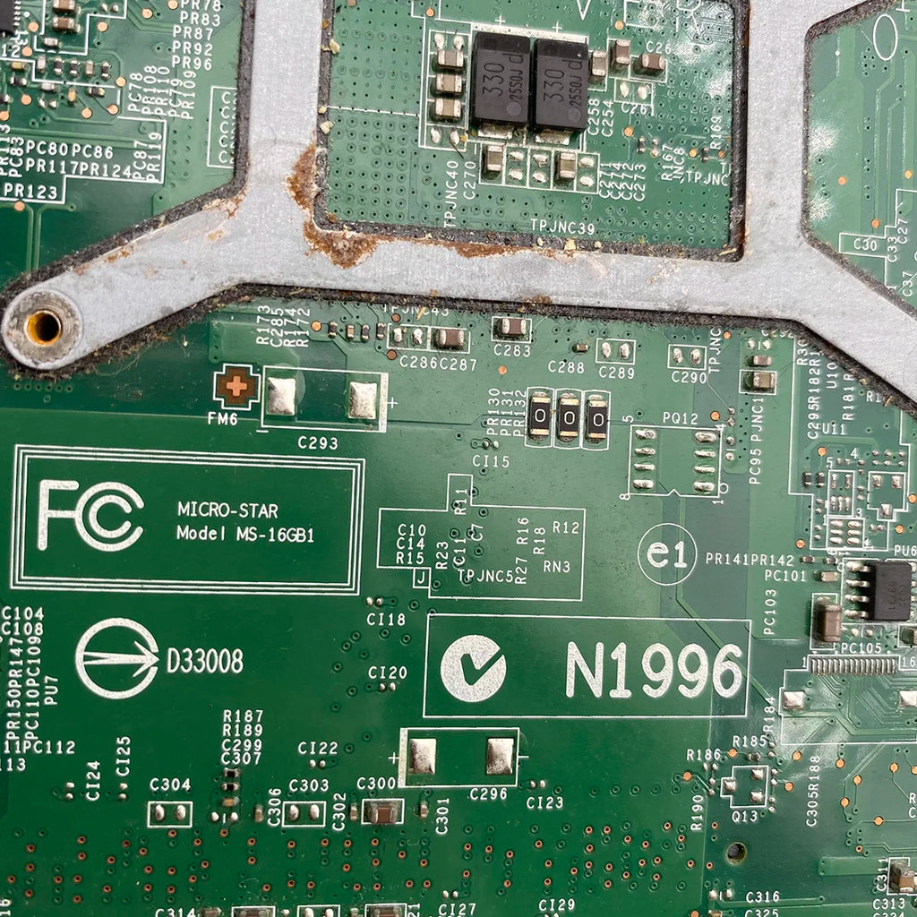 MSI Cx61 Series Laptop Motherboard MS-16GB1 GT635M GPU Mainboard