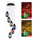 Solar Wind Chime Lights 6 Hummingbird Butterfly Wishing Bottle Zpaxo Kerosene Bottle Black Shell China Mainland