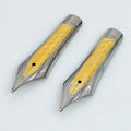 2PCS KAIGELU 316 NIB Daming Pointed NFM 35 MM Refined Grinding Long Dao Research Of 356, 100, General Practice Calligraphy Pen Zpaxo 2 yellow nib NFM