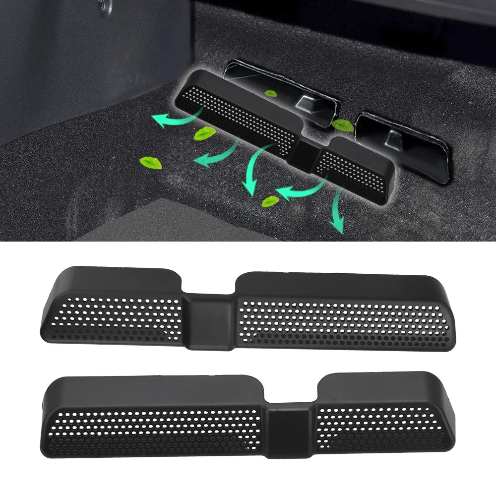 ABS Dustproof For Skoda Kodiaq 2016 2017 2018 2PCS/Set Car Air Outlet Cover Back Seat Under Ventilation Car Vent Cover Zpaxo