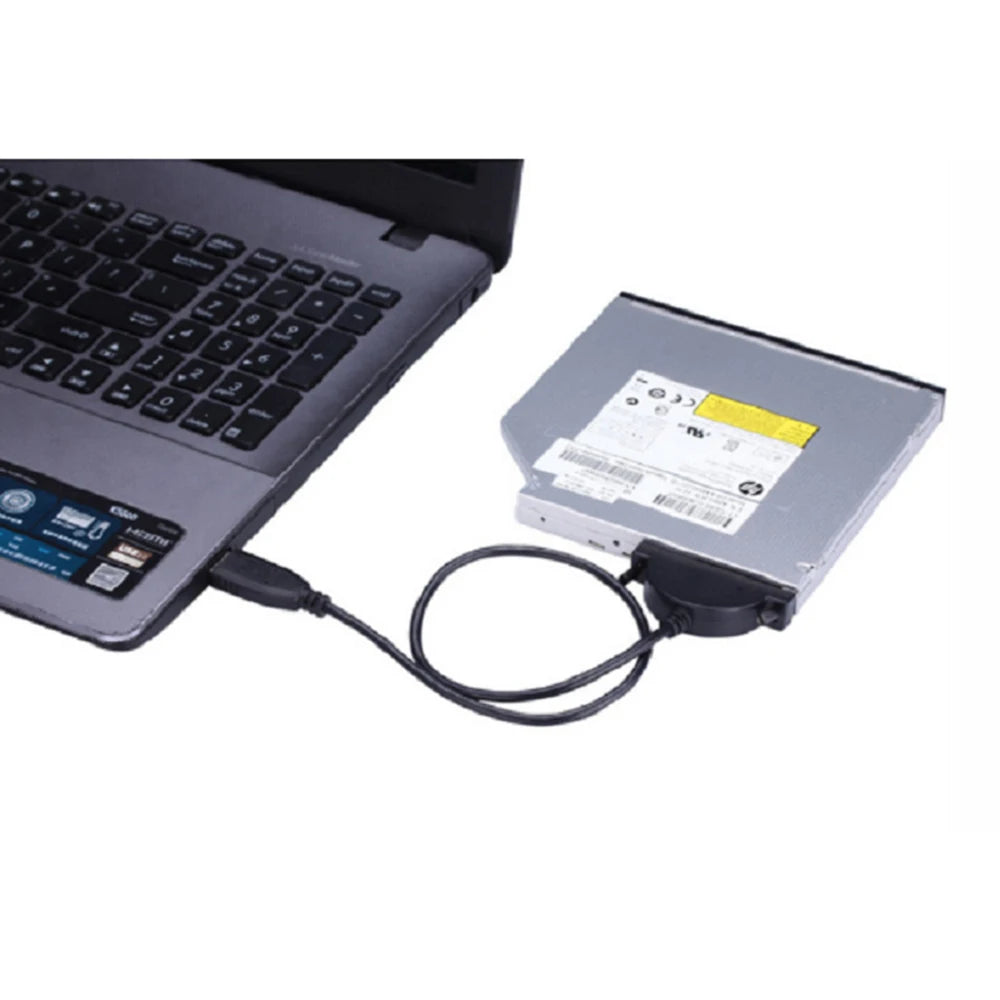 USB 2.0 7+6 13Pin Mini SATA II Cable Adapter for HDD Caddy Slimline Drive LED Indicator for Notebook CD-ROM DVD-ROM Zpaxo