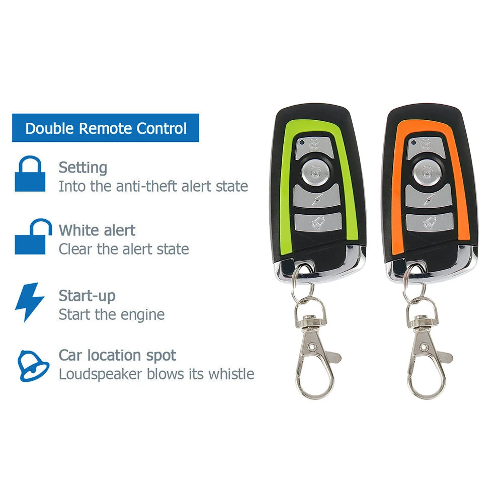 Motorcycle Anti-theft 125dB Universal Scooter Security Alarm System
