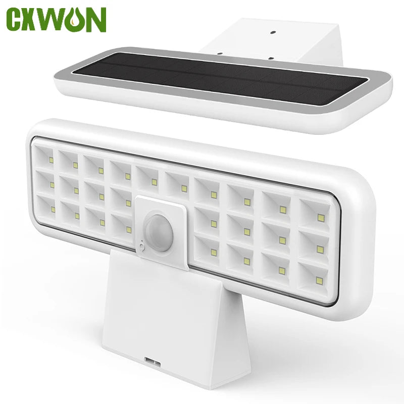 Outdoor Solar Lights Motion Sensor 360 Rotatable Led Lighting Zpaxo