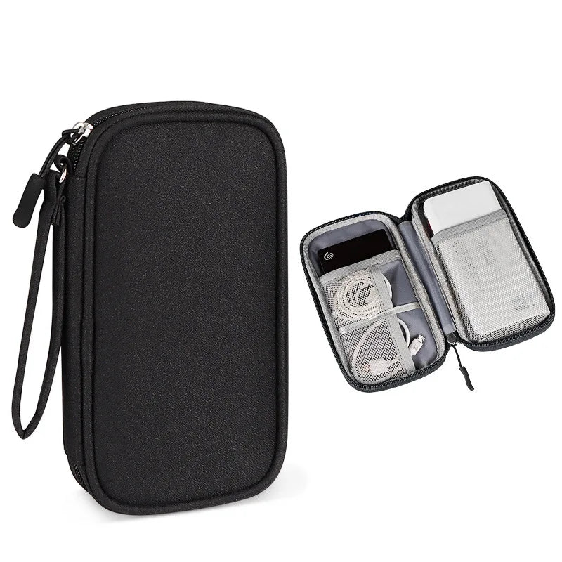 USB Charger Cable Bag Hard Case Power Bank Storage Carrying Box SSD Zpaxo