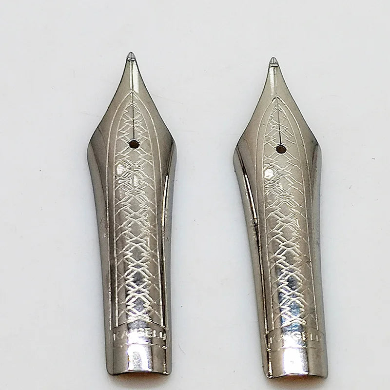 2PCS KAIGELU 316 NIB Daming Pointed NFM 35 MM Refined Grinding Long Dao Research Of 356, 100, General Practice Calligraphy Pen Zpaxo 2 silver nib NFM