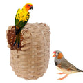 Hand Made Natural Bamboo Bird Nest House Parrot Finch Hideout Cage