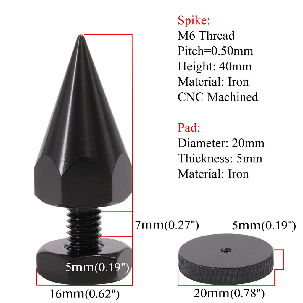 Adjustable Height M6 Thread Carbon Iron Shockproof Speaker Isolation