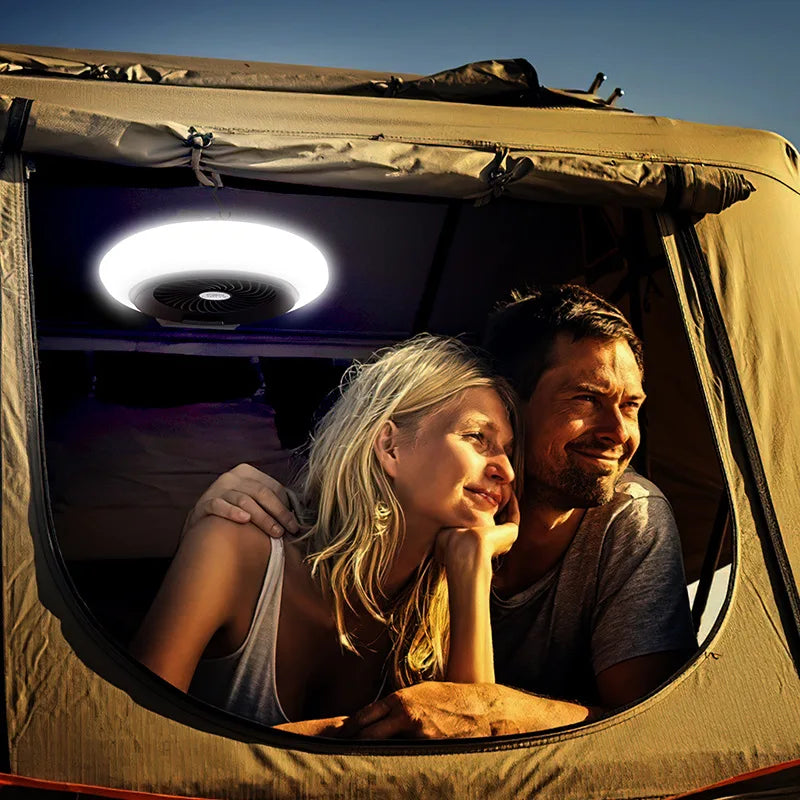 LED Camping Lights USB Rechargeable 3600mAh Bright 2-Speed Portable Zpaxo