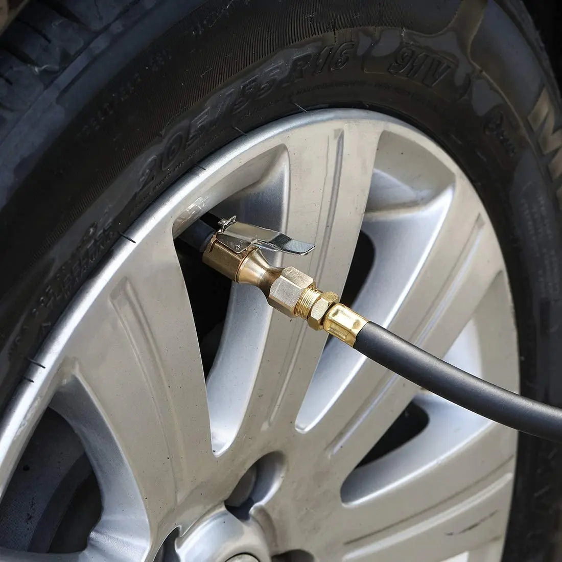 Car Tire Air Chuck Inflator Pump Valve Connector Clip-on Adapter Zpaxo