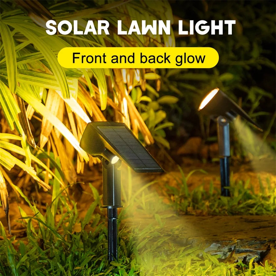 2/4PCS 92LED Solar Spot Lights IP65 Waterproof Adjustable Warm White Landscape Lamp Outdoor Garden Decor Lighting for Yard Patio Zpaxo