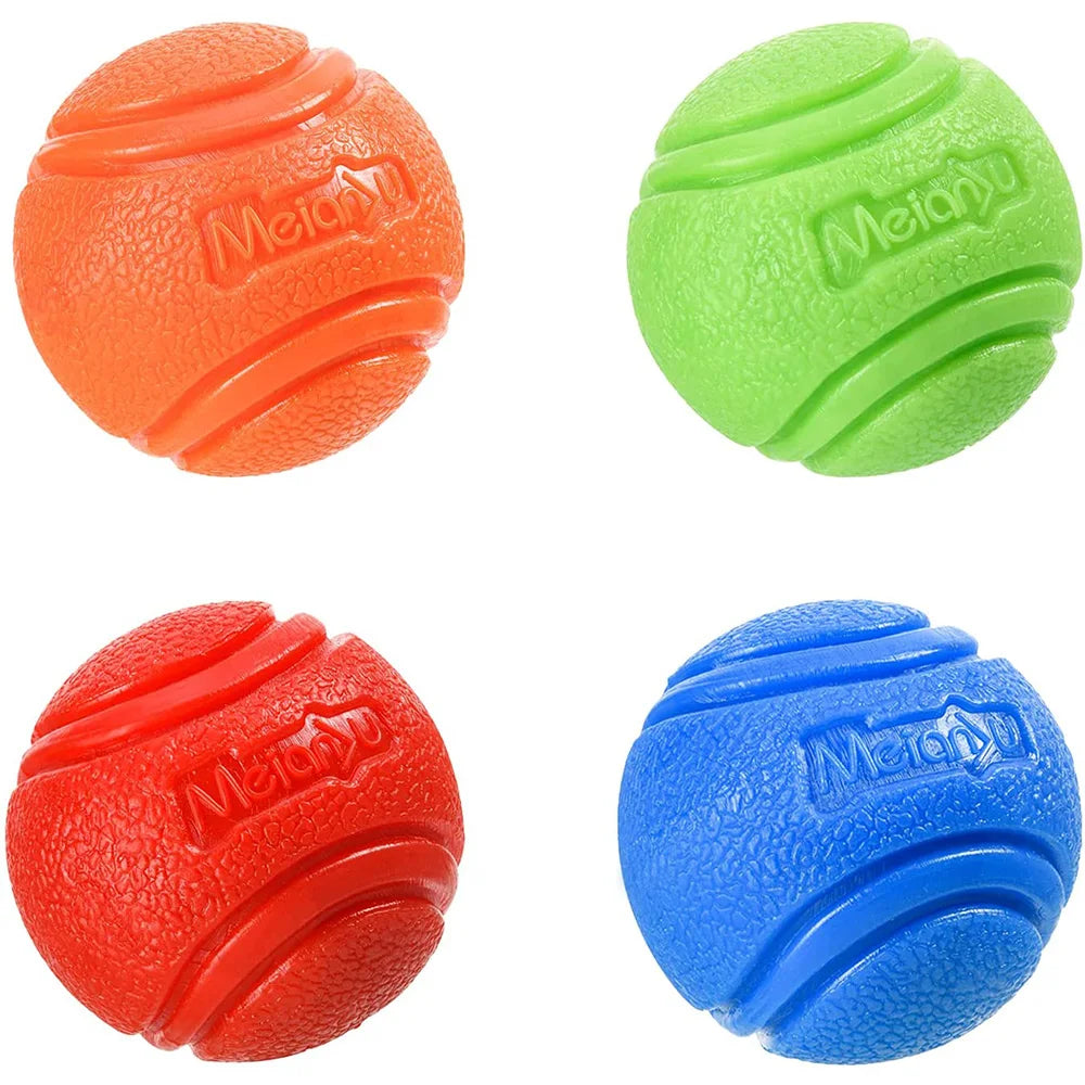 Pet Dog Toys Ball Bouncy Rubber Solid Resistance Chew Outdoor Zpaxo