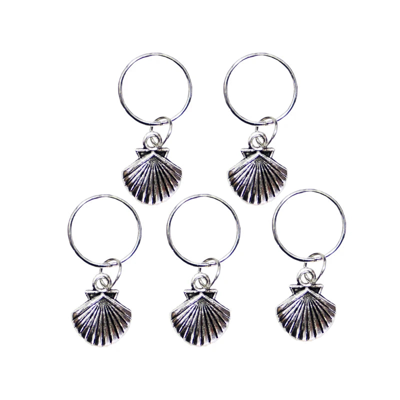 Stars Ring Charms Shell Hair Braid Dread Dreadlock Beads Clips Cuffs