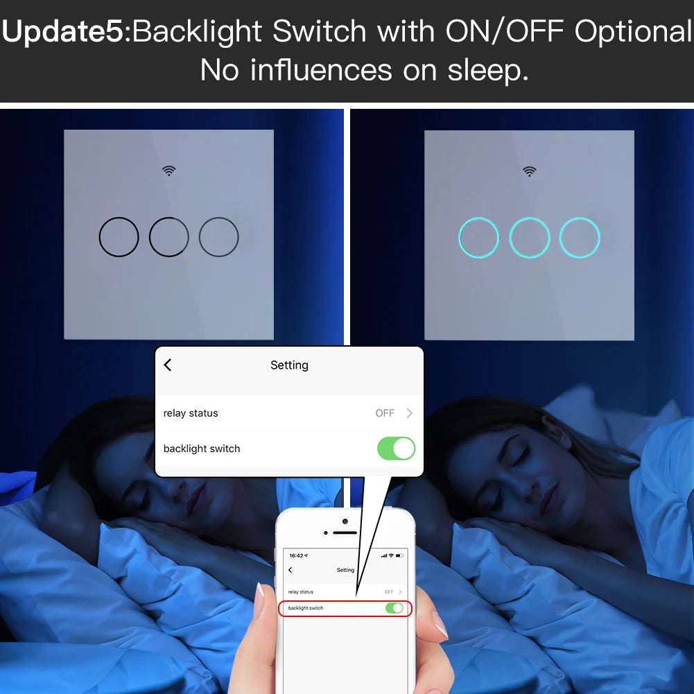 Wall White Touch Light Switch ZigBee EU No Neutral Capacitor Required 1 2 3 Gang Tuya Smart Life Works With Alexa Google Home Zpaxo