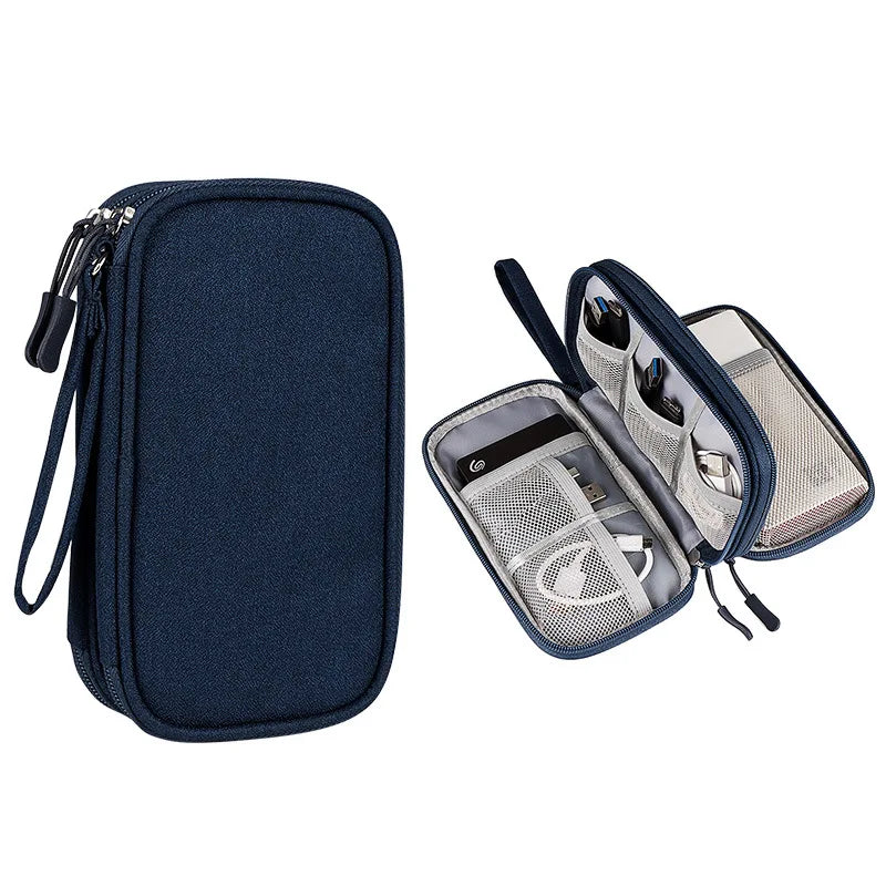Double Layer Protective Travel Accessories Power Bank Bag Hard Drive Zpaxo