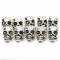 Wholesale Tibet Silver Antique Steampunk Skull Spacer Bead DIY