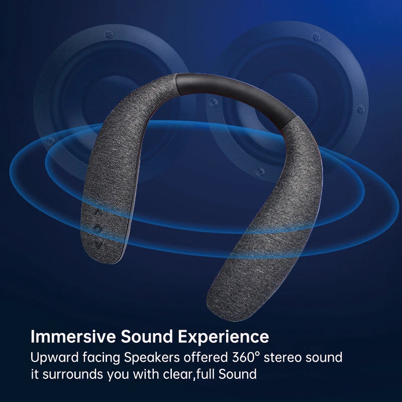 Bluetooth Speakers Neckband Wireless Wearable Home Outdoor 10Hrs True