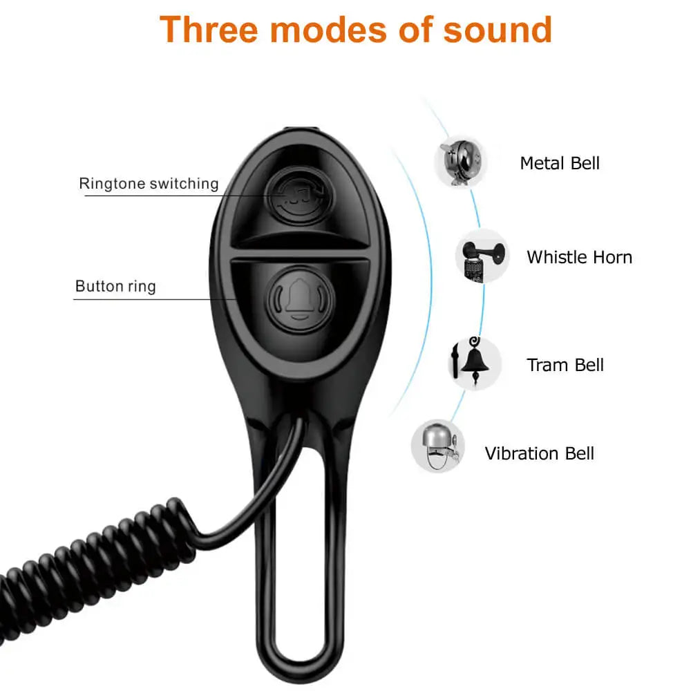 Toptrek Bicycle Electronic Bell Scooter E-bike Siren Trumpet Alarm Bike Bell USB Charge Cycling Warning Alert Safety Riding Zpaxo