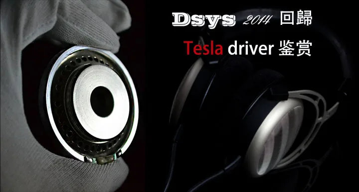 Tesla 600 Ohm Three-layer Composite Diaphragm Headphone Unit Outer Diameter 45mm + Expanded 50mm Zpaxo