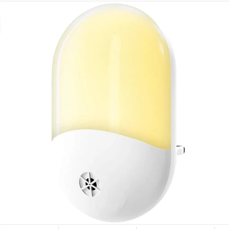Light Sensor Control Mini LED Night Light for Dark Night Children Bedroom Bedside Lamp with EU/US/UK Plug Baby Sleeping Light Zpaxo