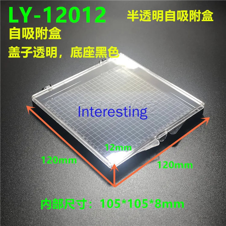 Chip Storage Box, Sample Wafer Box, Self-adsorption Plastic Box, Component Storage Box, Silicon Wafer Box Zpaxo