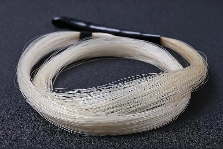 Durable Replacement 32'' Natural White Horse Hair Mongolia Tail Viola