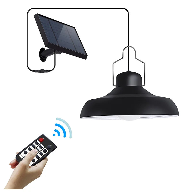 Bright Solar Pendant Lights Outdoor Household Shed Light Remote Timer Zpaxo 18LED-3 Colors China Mainland