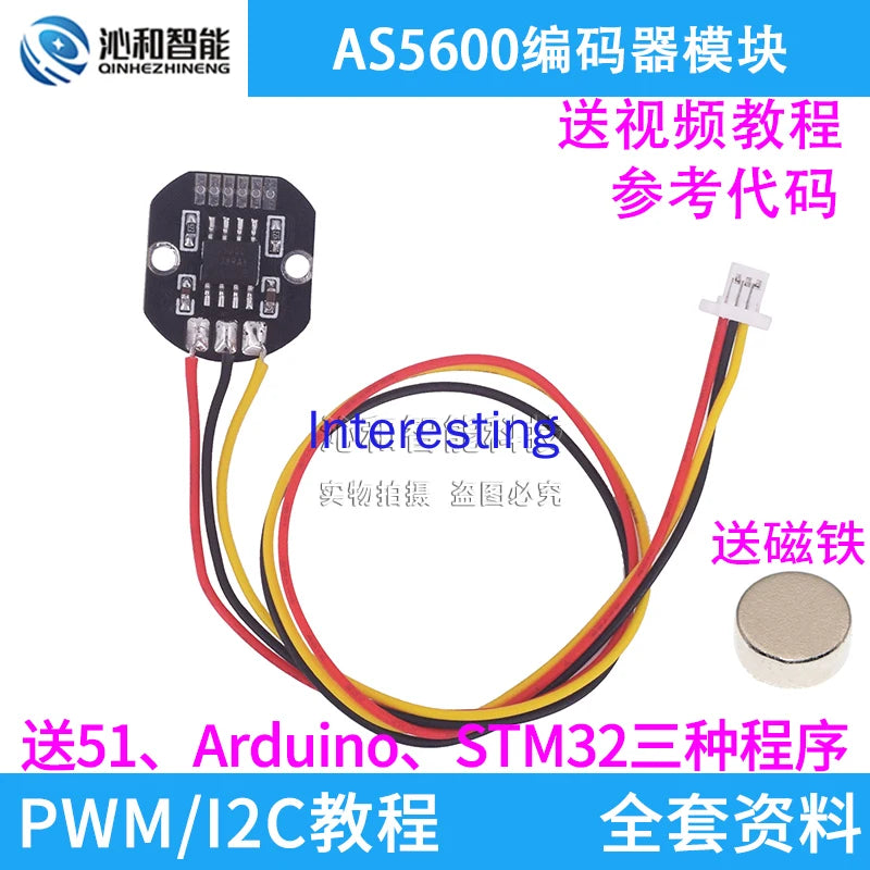 AS5600 Magnetic Encoder Module PWM/i2c Interface Brushless Motor Available Original Magnet Delivery Routine Zpaxo