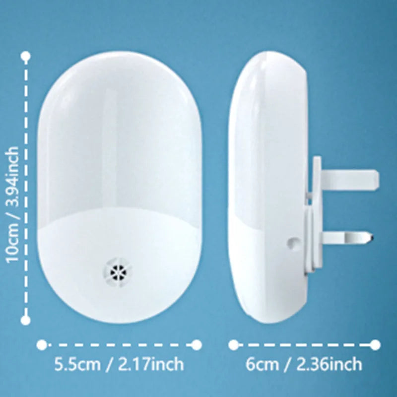 Light Sensor Control Mini LED Night Light for Dark Night Children Bedroom Bedside Lamp with EU/US/UK Plug Baby Sleeping Light Zpaxo