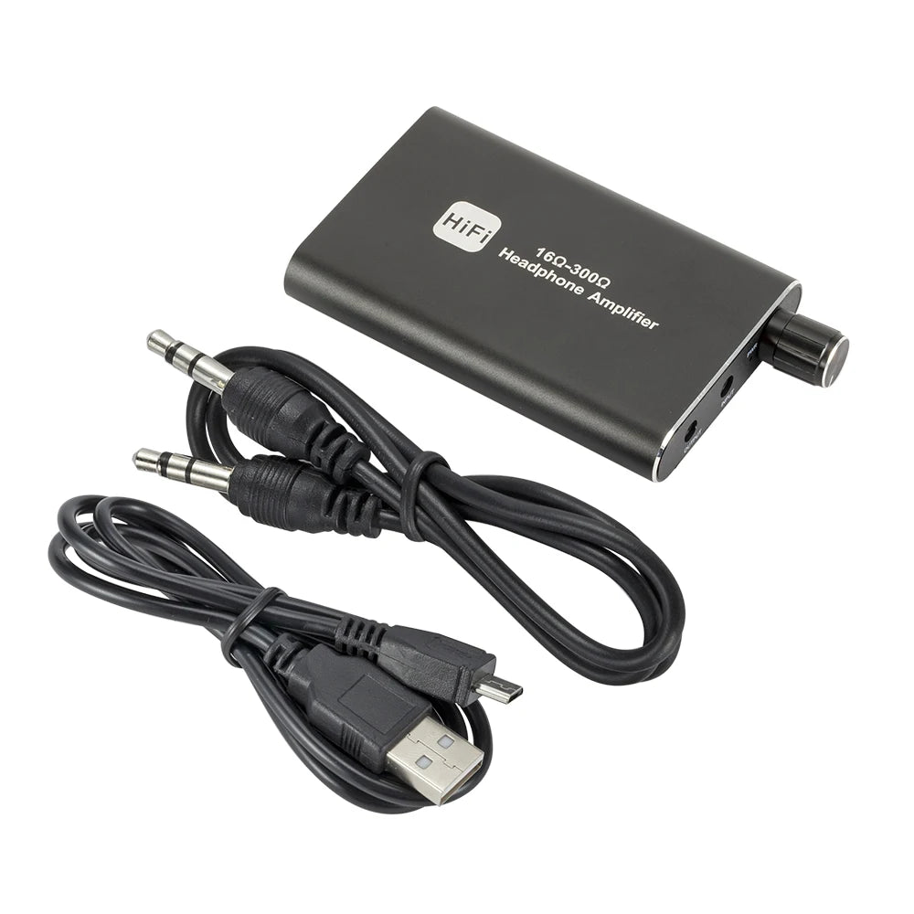 HiFi Rechargeable Headphone Amplifier Portable AMP 3.5mm AUX Audio Cable Audio Two-stage gain switch For 16-300 Ohm Headphone Zpaxo Default Title
