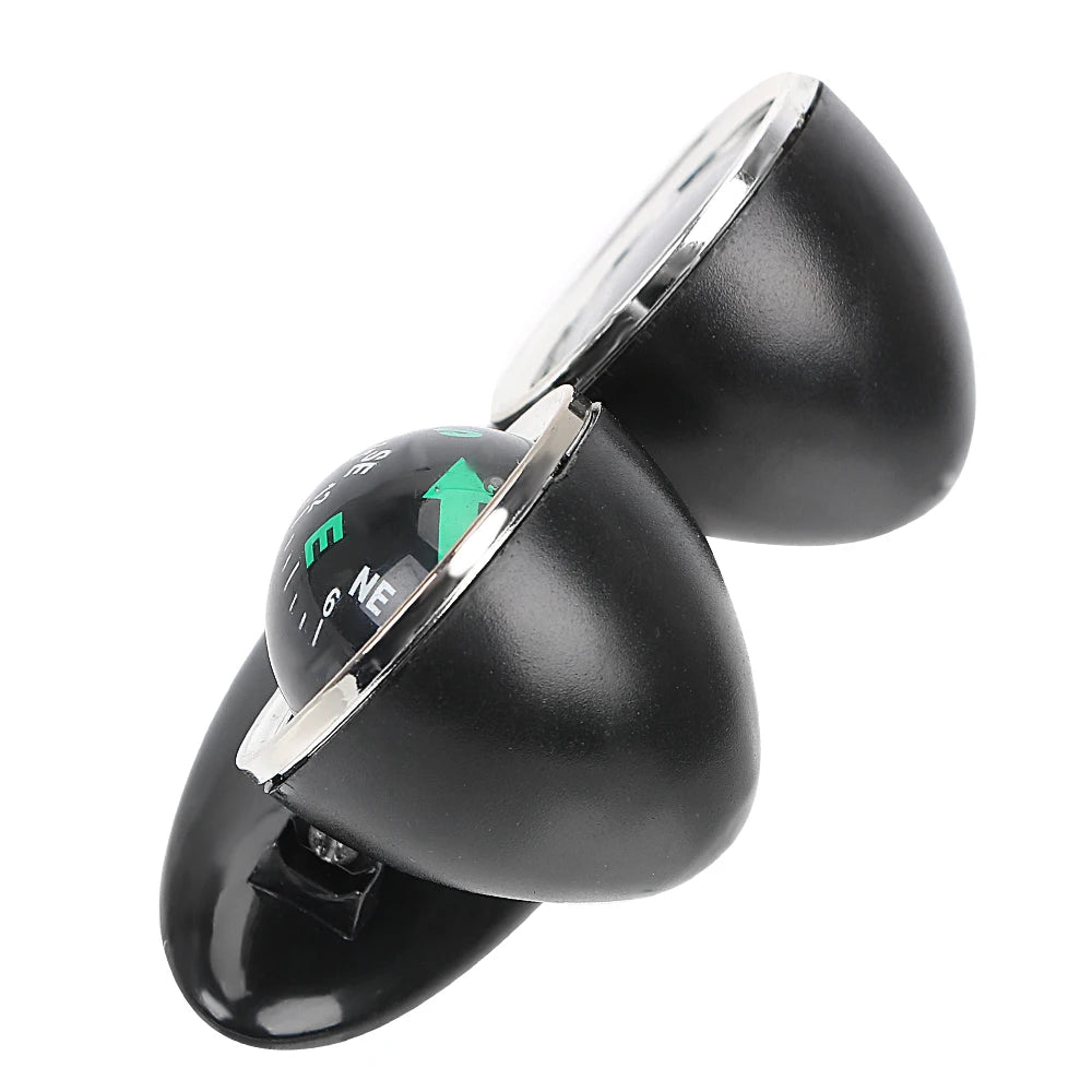Car Ornaments Compass Thermometer Guide Ball Dashboard Meters Gauge Decorative Truck Automobile Accessories Interior Decoration Zpaxo