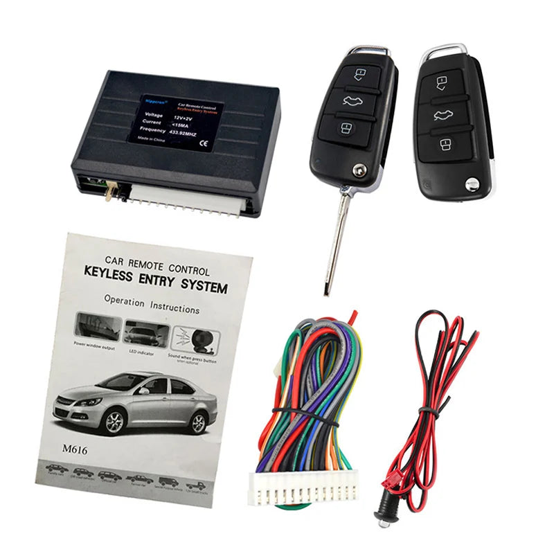 HIPPCRON Universal Car Alarm Systems Remote Central Door Lock Keyless