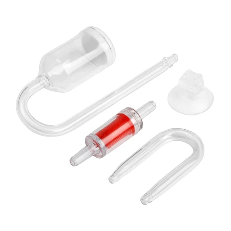 DIY CO2 Diffuser Aquarium Glass Tank Bubble Reactor Solenoid