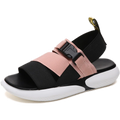 Sandals Female 2021 Summer New Non-slip All-match Flat-bottomed Student Sports and Leisure Beach Sandals Zpaxo Pink 35