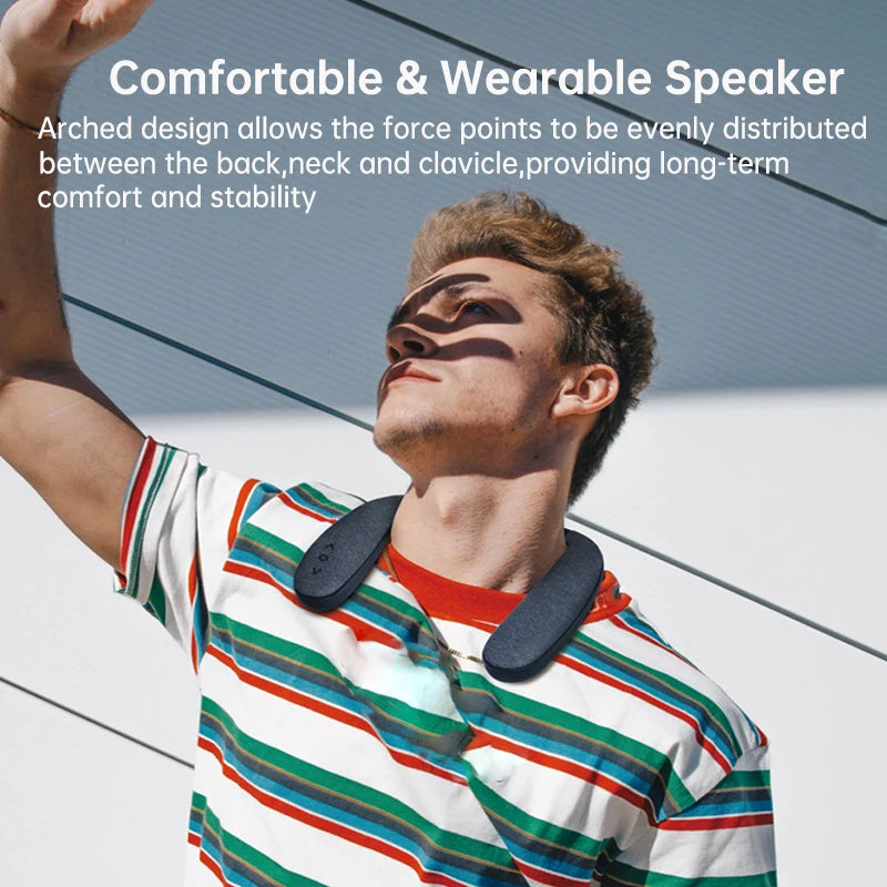 Bluetooth Speakers Neckband Wireless Wearable Home Outdoor 10Hrs True
