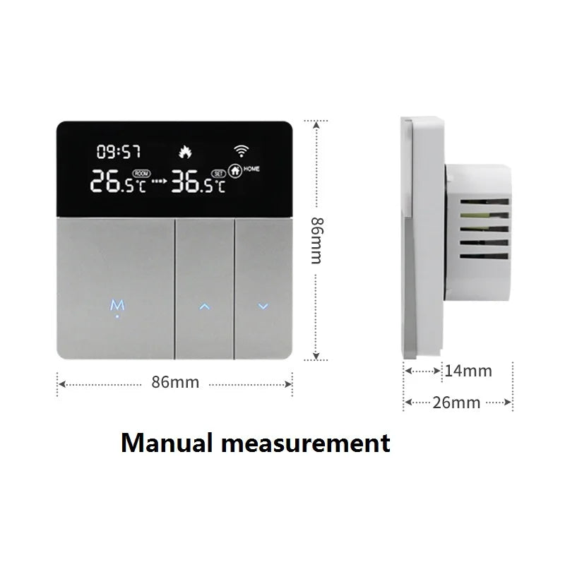 Wifi Warm Floor Thermostat Digital Temperature Controller For Water Heating Electric Gas Boiler Tuya Smart Life Alexa Home 220V Zpaxo