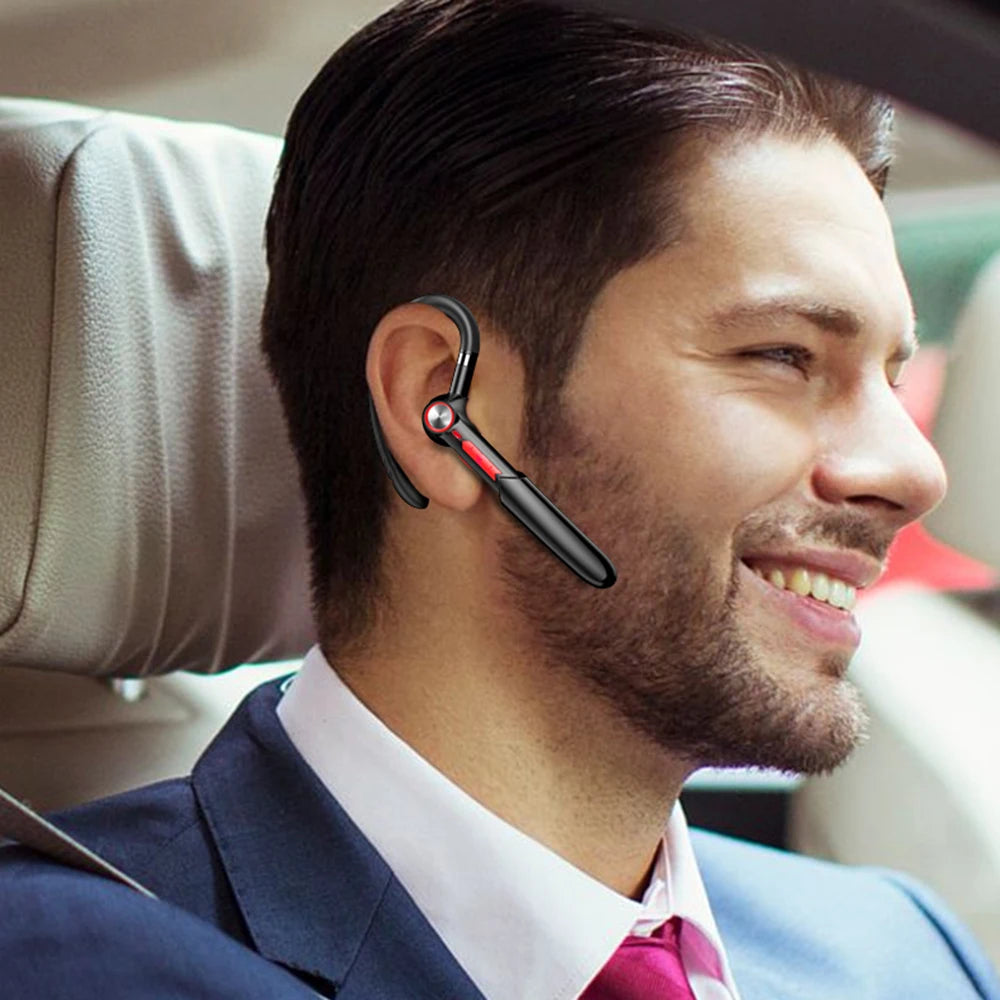 Handsfree HIFI Fingerprint Touch 5.0 Bluetooth-Compatible Headset Wireless Earphone Waterproof Earpiece With Mic 110mAh Battery Zpaxo