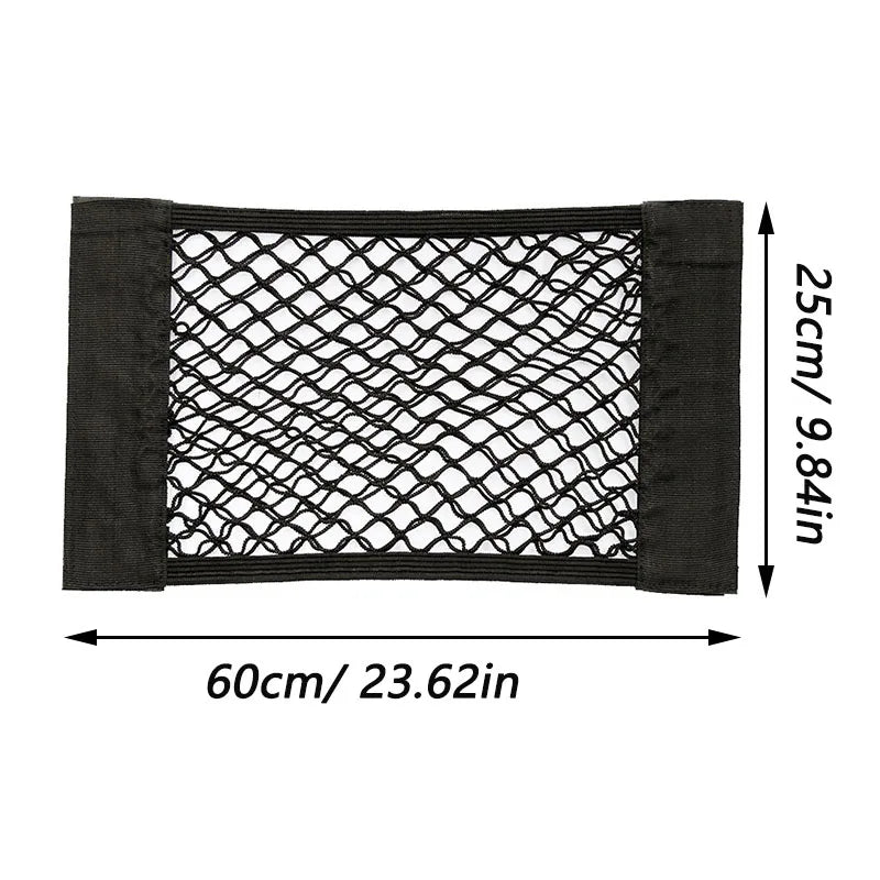 Car Back Rear Trunk Storage Net Seat Elastic String Magic Sticker Zpaxo 25 x 60cm China Mainland