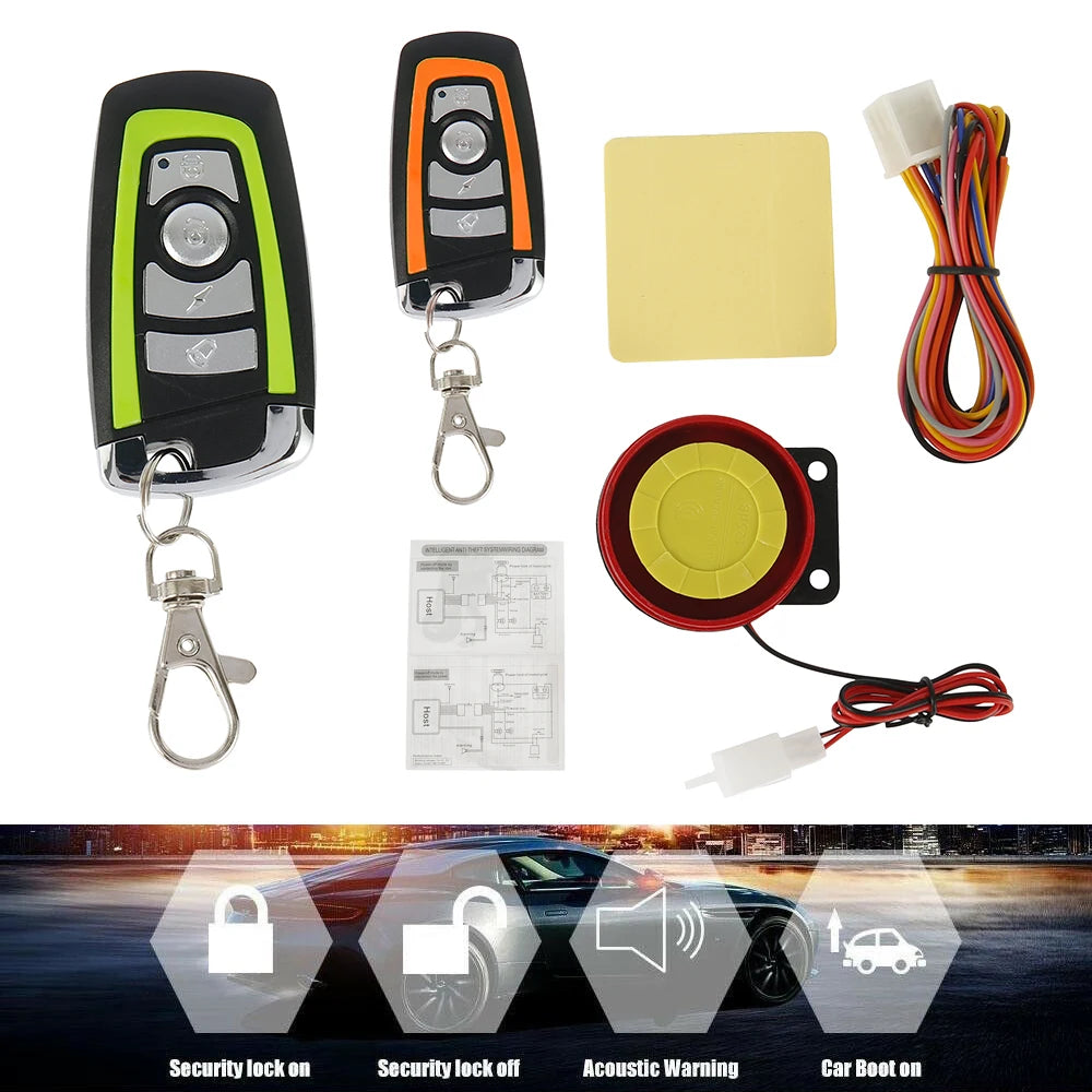 Motorcycle Anti-theft 125dB Universal Scooter Security Alarm System