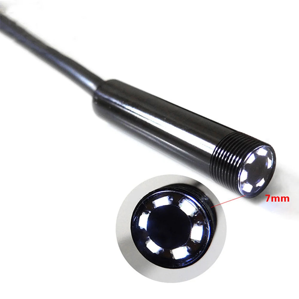 7mm Mini USB Endoscope Camera Waterproof HD Borescope Snake Inspection Tube Video Camera Adapter For Smartphone Computer Zpaxo