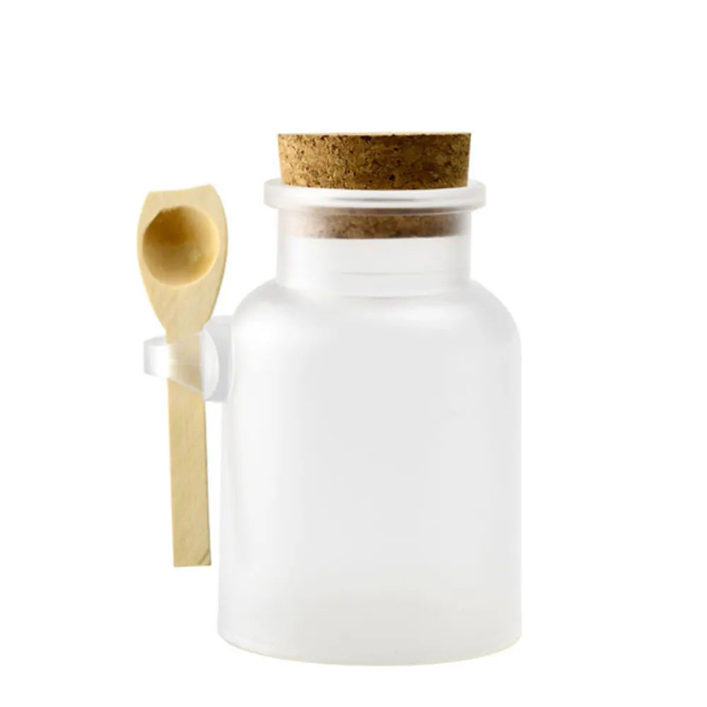 Round Matte Cosmetic Jars with Cork Lid | 100–500ml Storage Cosmetic Storage Jar Zpaxo 200ml