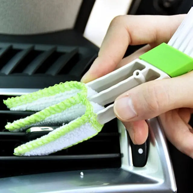 Car Air Conditioner Vent Outlet Trim Strips U Shape Chrome PVC Zpaxo BRUSH
