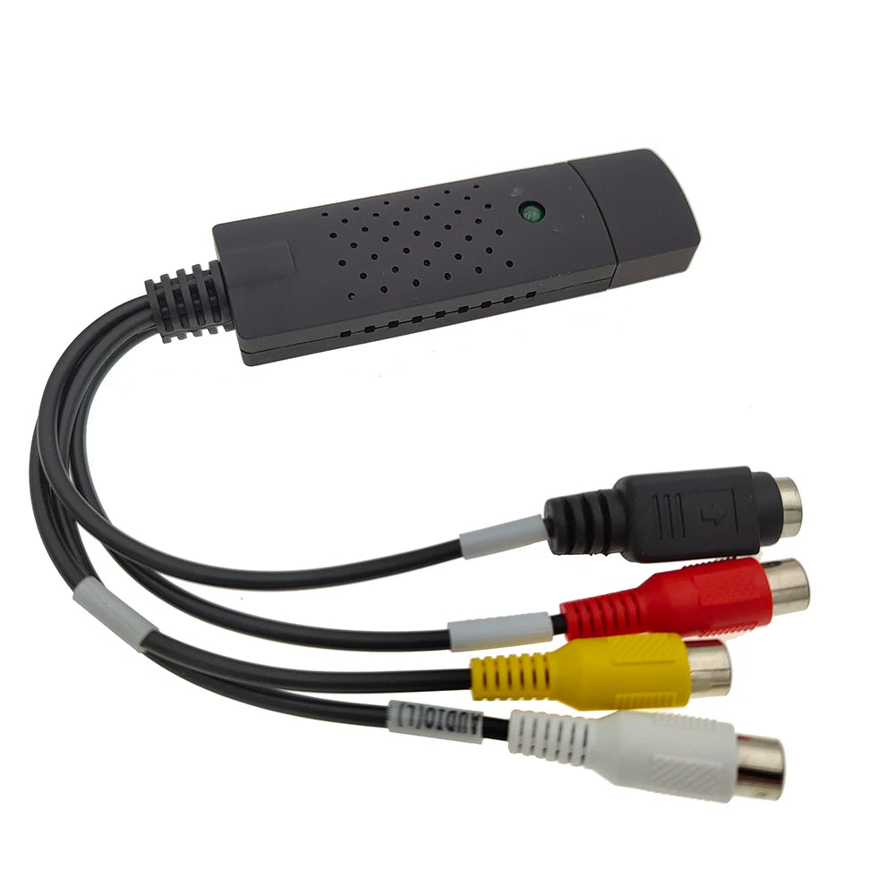 USB 2.0 to RCA Cable Adapter Converter Audio Video Capture Card Adapter PC Cables For TV DVD VHS Capture Device Zpaxo
