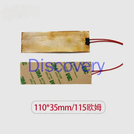 110*35mm Polyimide Heater Film Heating Sheet PI Heating Film 115 Ohm Heating Sheet Zpaxo Type 1