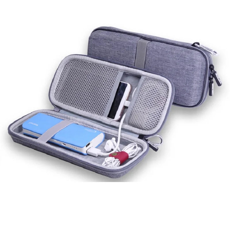 Storage Organizer Hard Drive Power Bank Adapter Accessories Phone Bag Zpaxo Grey
