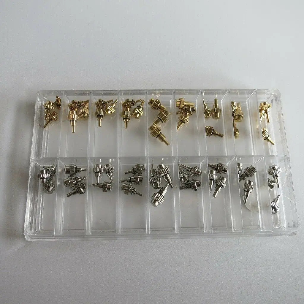 Box Replace Stainless Steel Watch Pusher Button Crown Chronograph