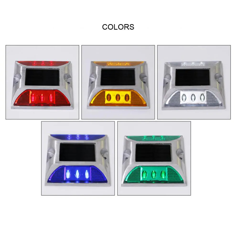 Solar LED Road Stud Light | IP68 Aluminum Reflective Ground Marker