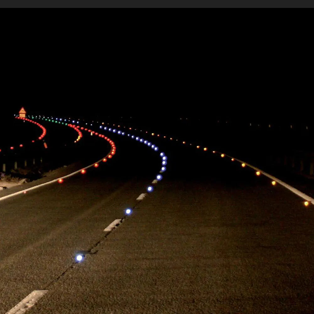 Solar LED Road Stud Light | IP68 Aluminum Reflective Ground Marker