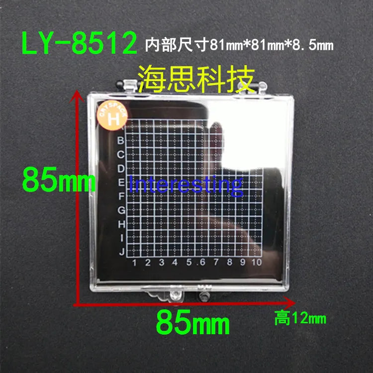 Chip Storage Box, Sample Wafer Box, Self-adsorption Plastic Box, Component Storage Box, Silicon Wafer Box Zpaxo