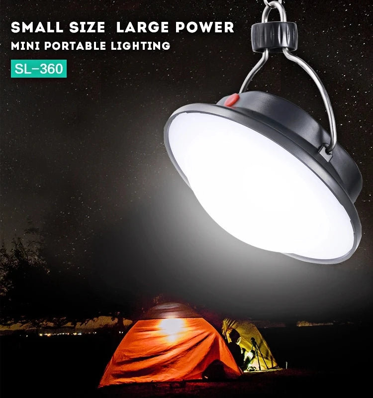 Solar Camping Light 630 Lm Portable Lantern Outdoor Waterproof Hiking Zpaxo