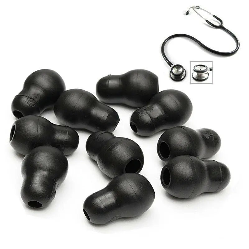 Lot Soft Silicone Black Gray Ear Tips Replacement Earplug Earpieces